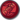 Attackenbonbon-Münze (rot)