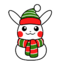Pokémo GO - Sticker Winter-Feiertage Pikachu.png